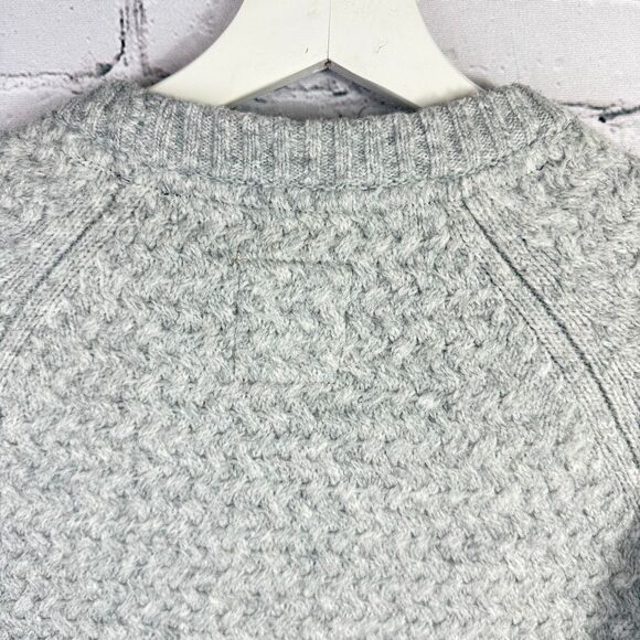Fat Face Light Gray Knit Sweater Size L  J - Picture 8 of 11